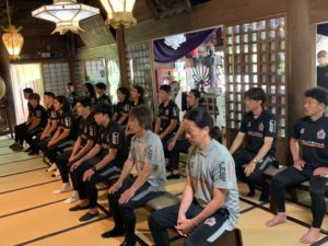 【アグレミーナ浜松】【トップチーム】必勝祈祷と座禅体験を行いました