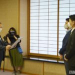 【ヴィンセドール白山】マスクカバーの寄付贈呈式を開催しました